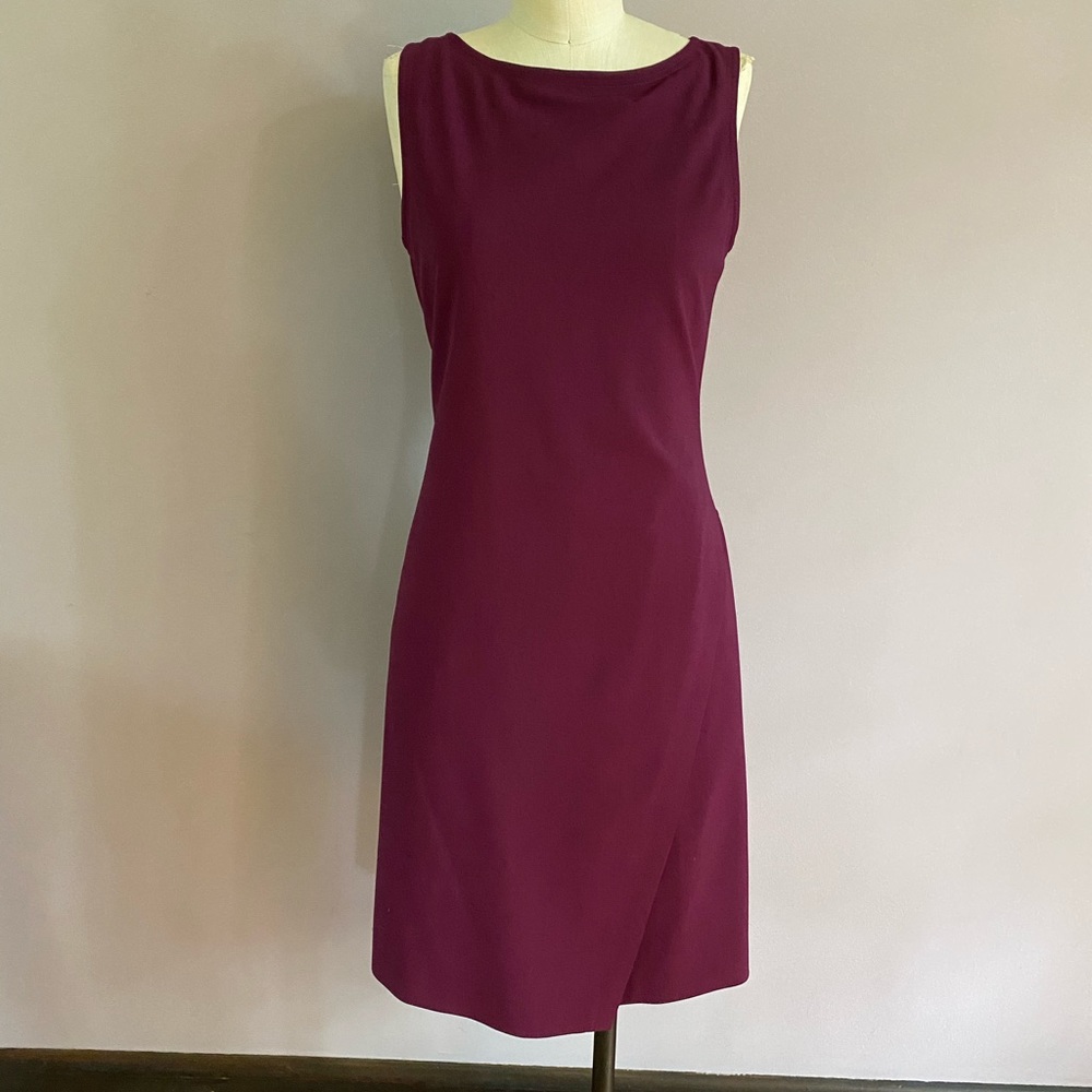 Theory plum color wool dress